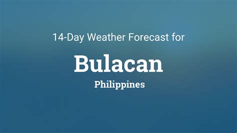 pagasa weather forecast today bulacan|Bulacan, Philippines 14 day weather forecast .